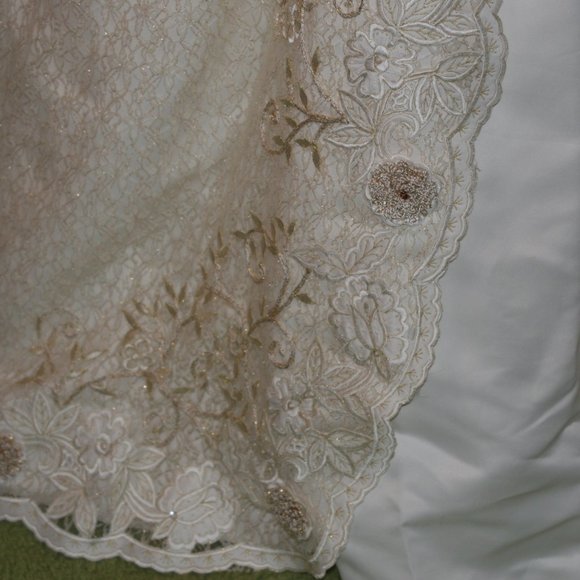 Stunning Gold/Ivory Ball Gown & Veil-Reduced $120! - Picture 7 of 16